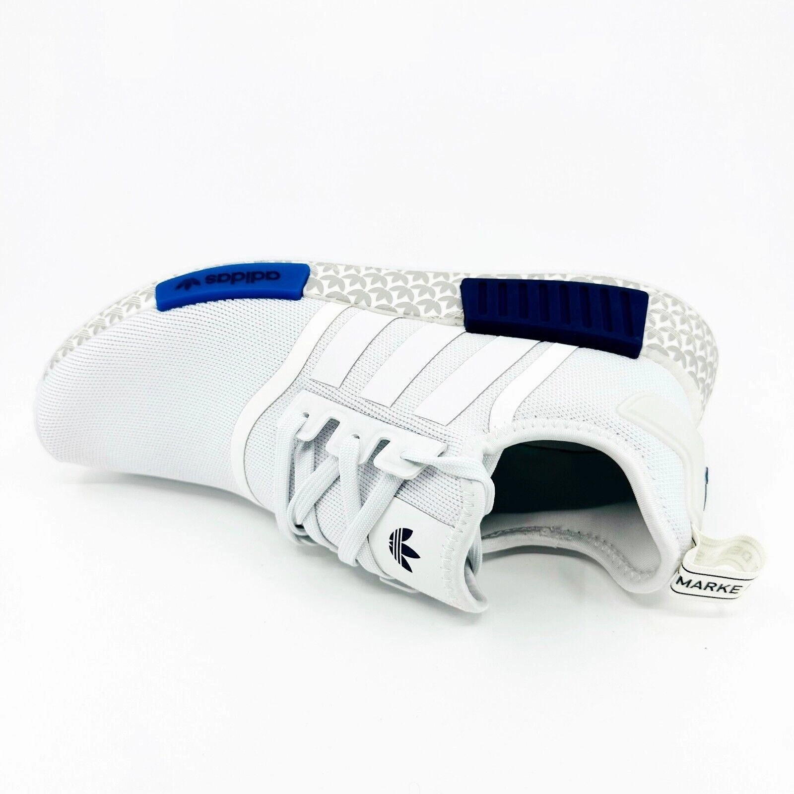 Good Running Shoes For Heel Pain Adidas Originals NMD R1 Cloud White Royal Blue Mens Running Sneakers GY7368
