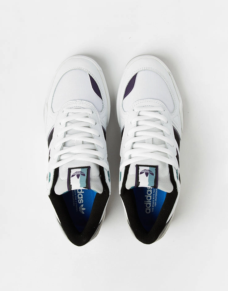 adidas Tekkira Cup Skate Shoes - White/Core Black/Aurora Plum Adidas Tubular Radial Shoes