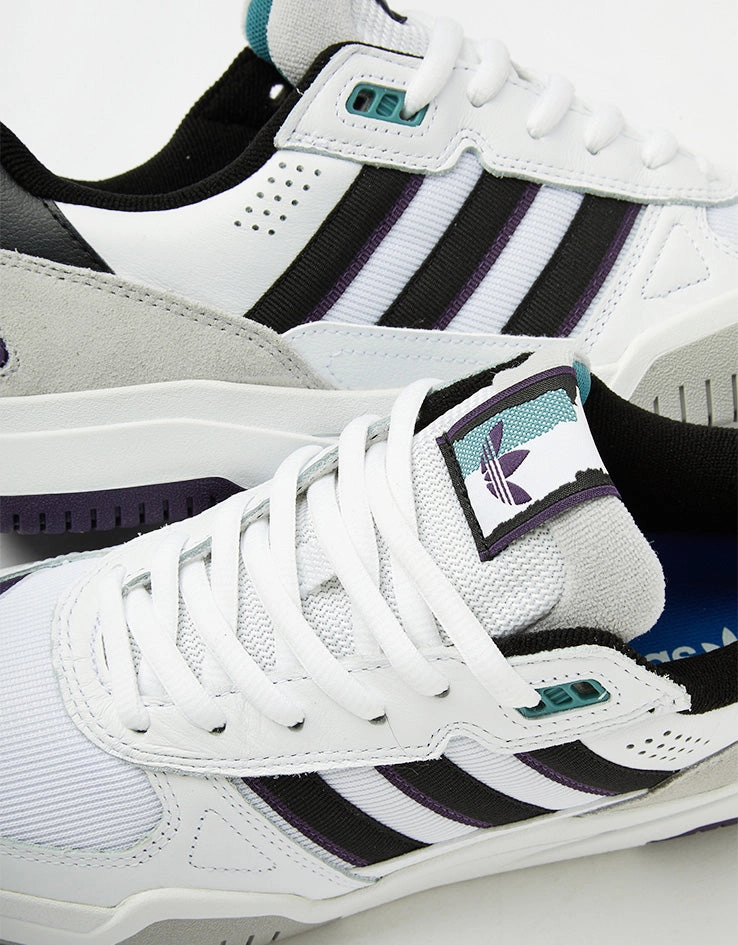 adidas Tekkira Cup Skate Shoes - White/Core Black/Aurora Plum Adidas Kaptir Flow Shoes