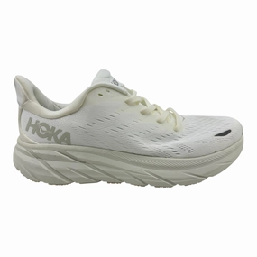 Glycerin Running Shoes Hoka One One Clifton 8 White Womens Size 10.5 Athletic Sneaker