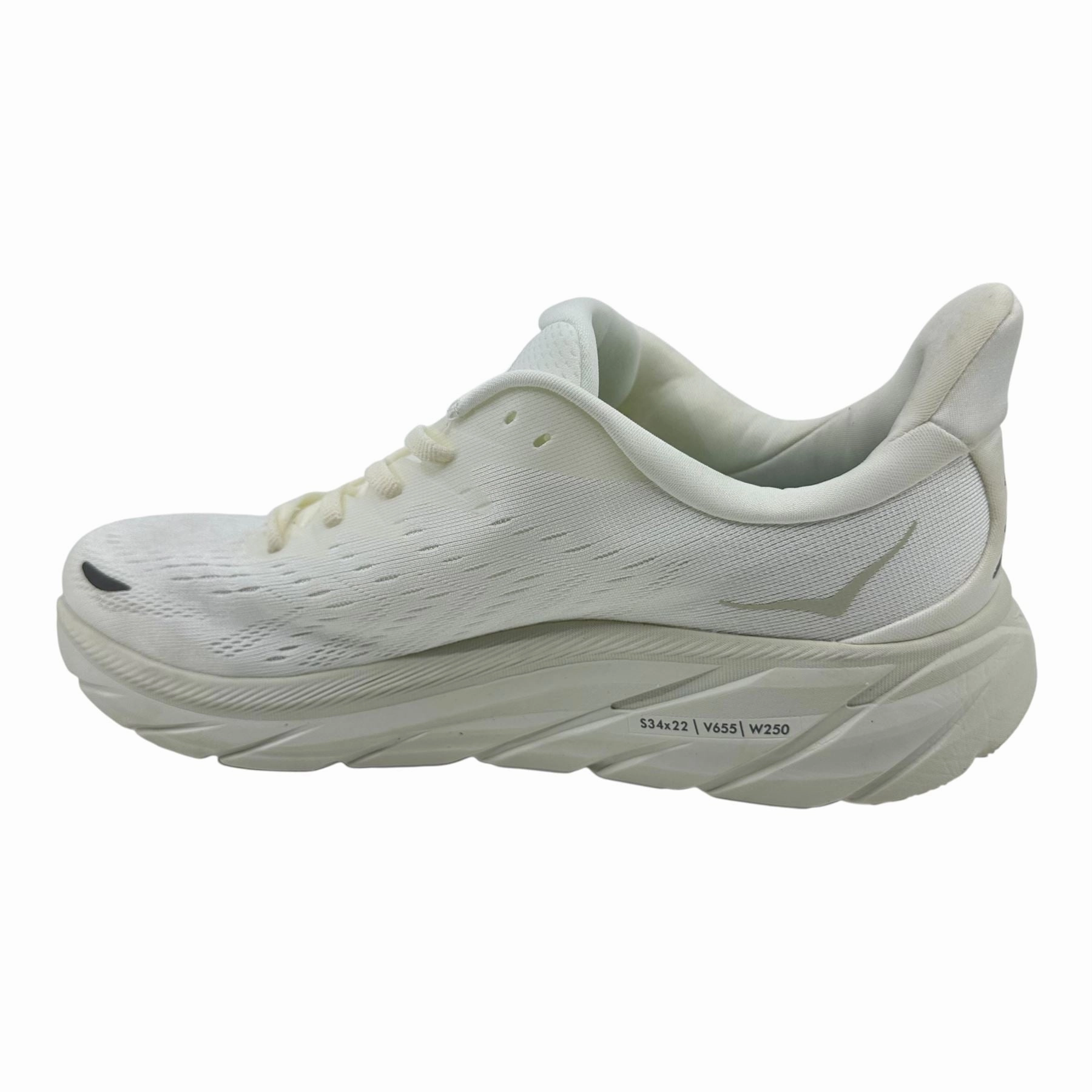 Hoka One One Clifton 8 White Womens Size 10.5 Athletic Sneaker Glycerin Gts 20 Supportive Running Shoe