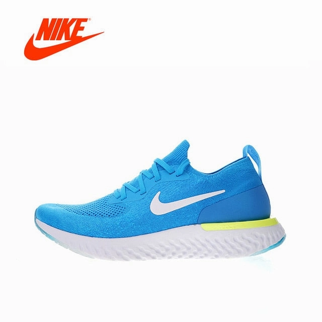 Original New Arrival Authentic NIKE Epic React Flyknit Mens Running Shoes Sneakers Sport Outdoor Gym Shoes 2018 WinterSneakers Running Shoe Review
