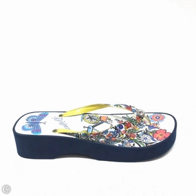 Unusual Flip Flops Sandals Flip Flops By Brighton In Multi-colored, Size: 6