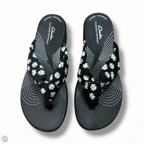 Sandals Flip Flops By Clarks In Floral Print, Size: 7 Flip Flops Galveston Tx
