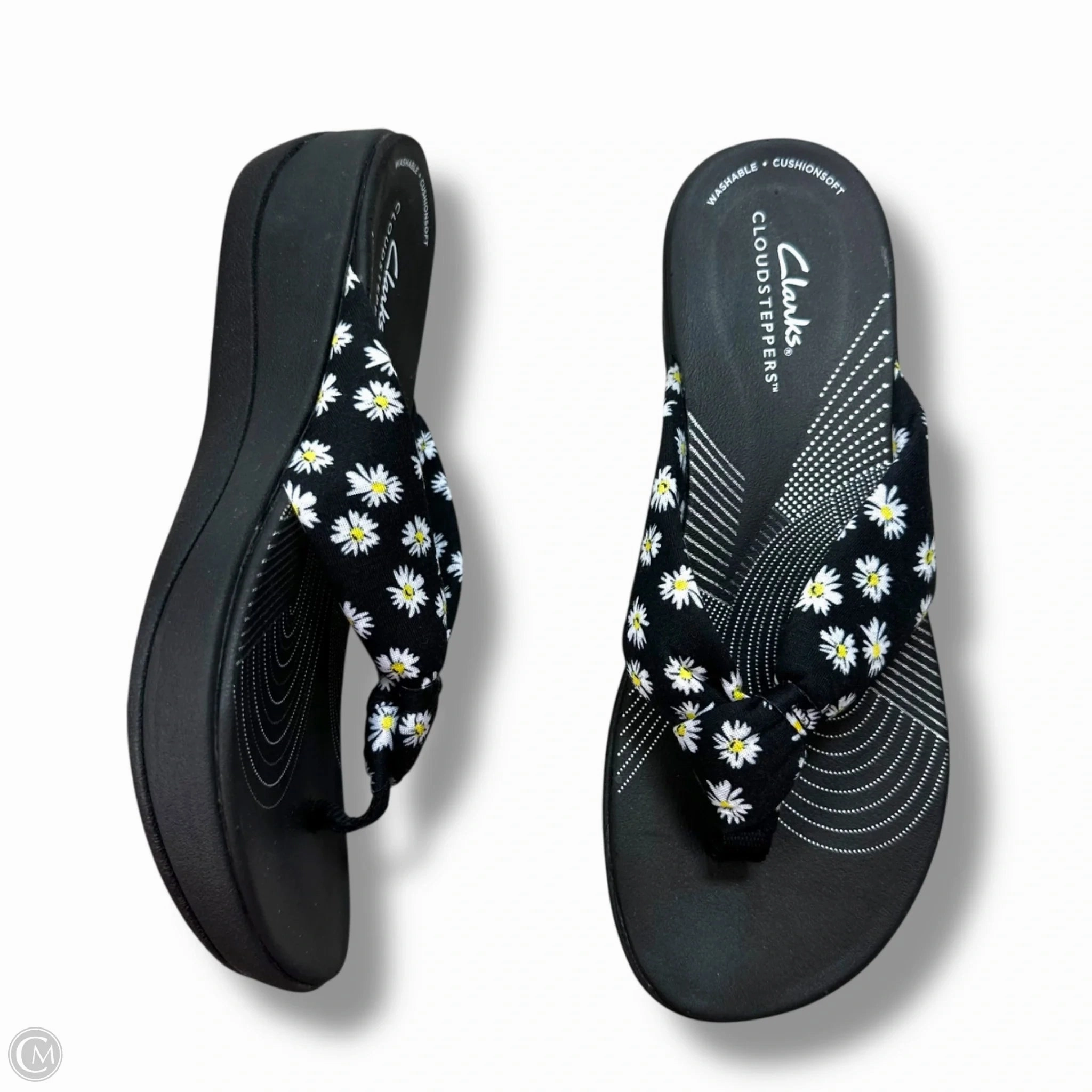 Kali Flip Flops Sandals Flip Flops By Clarks In Floral Print, Size: 7