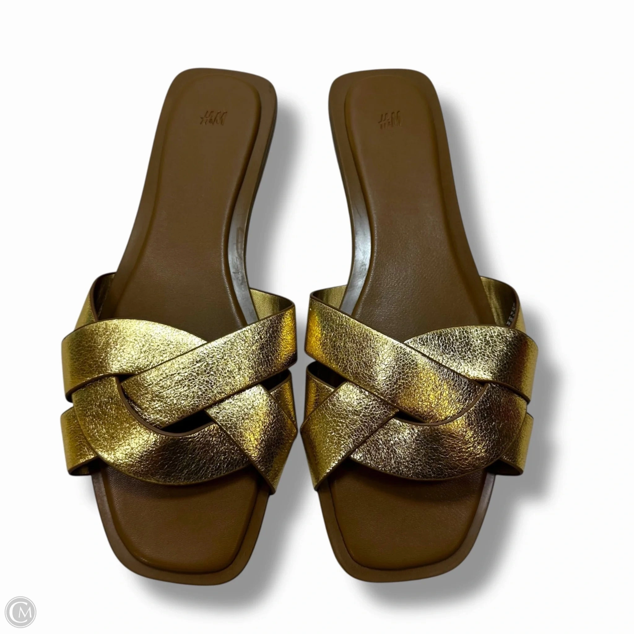 Sandals Flip Flops By H&m In Gold, Size: 9 Flip Flops Miami