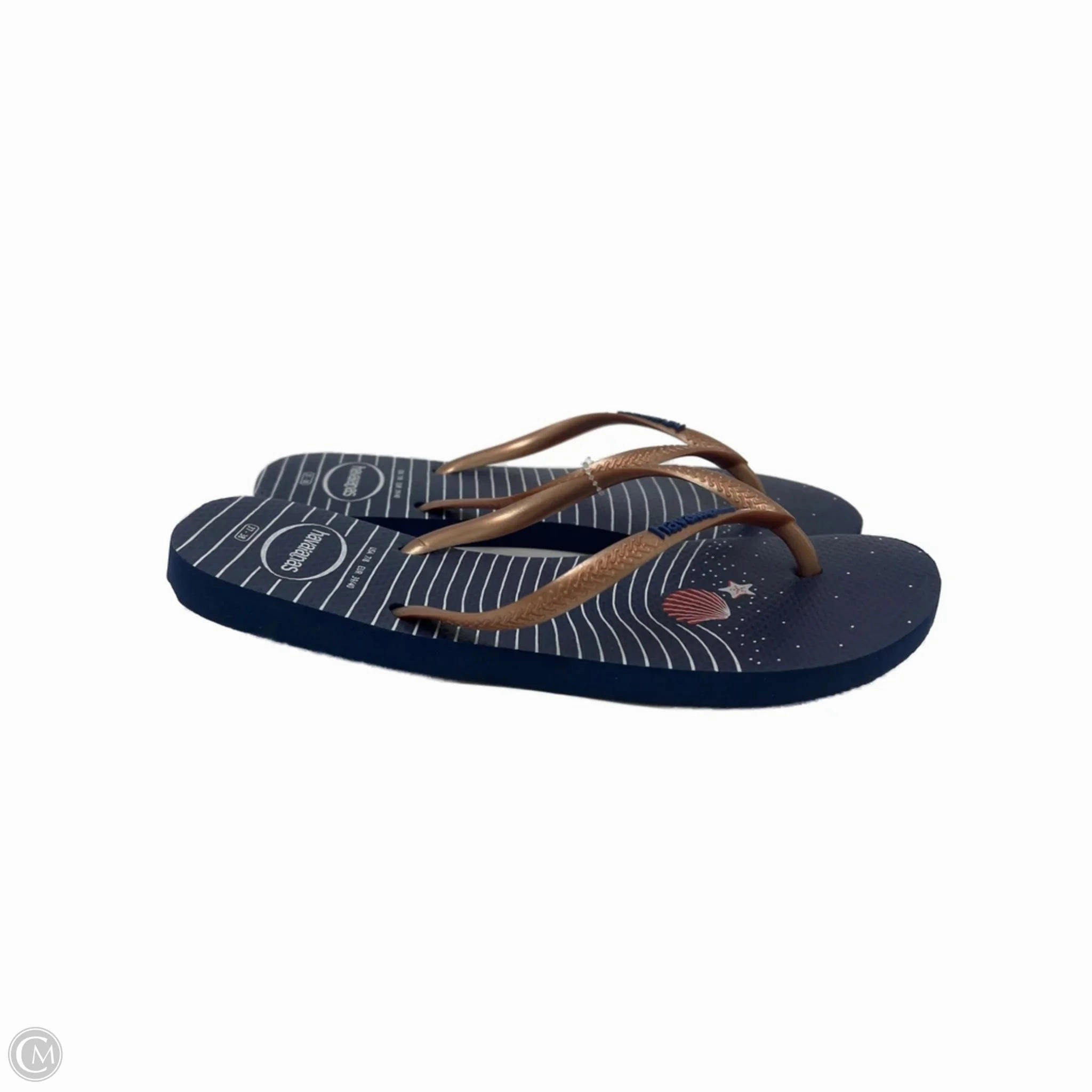 Sandals Flip Flops By Havaianas In Blue, Size: 8 Flip Flops Soft