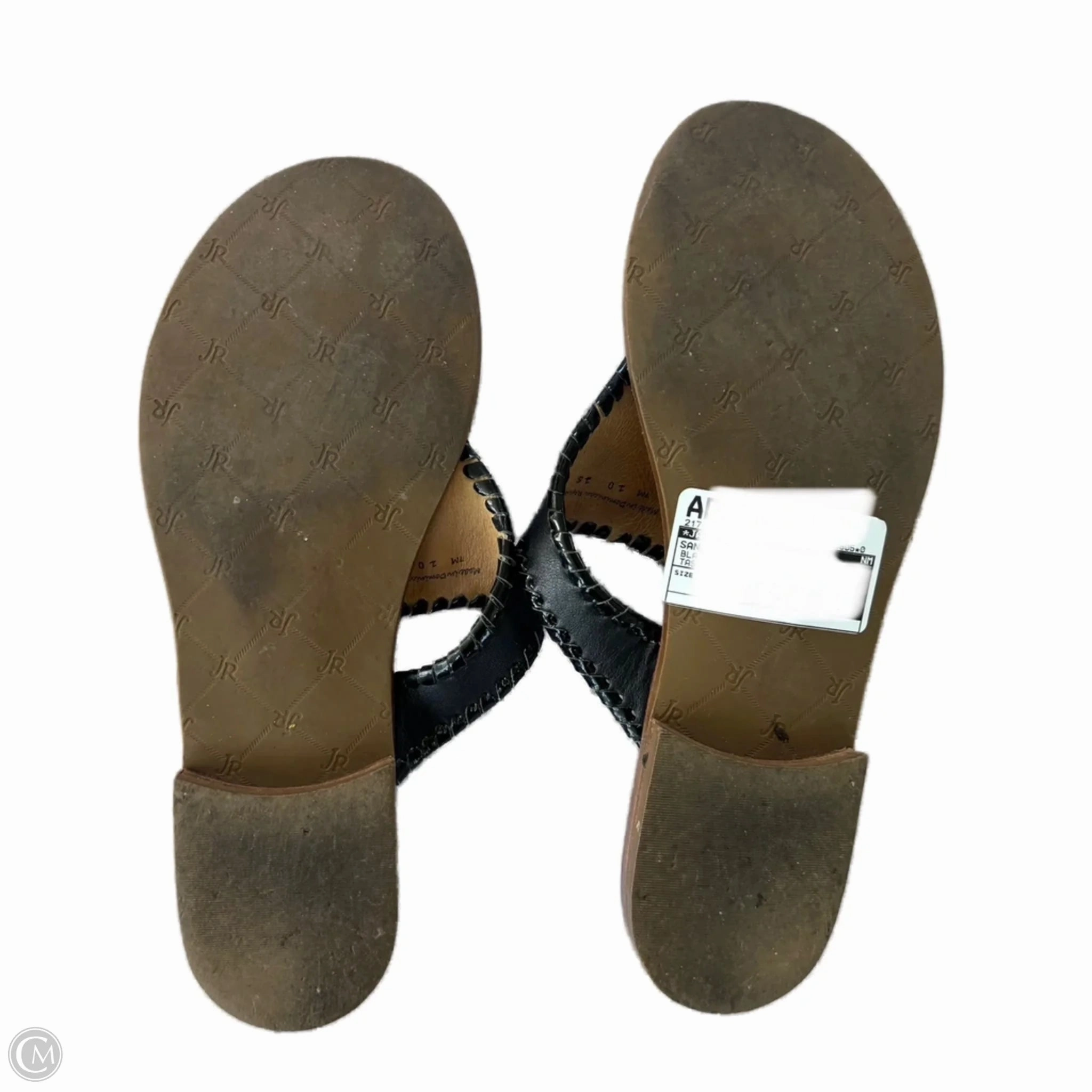 Sandals Flip Flops By Jack Rogers In Black & Tan, Size: 7 Bottega Veneta Crocodile Flip Flops