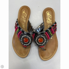 Athens Crocs Flip Flops Sandals Flip Flops By Naughty Monkey In Multi-colored, Size: 7.5