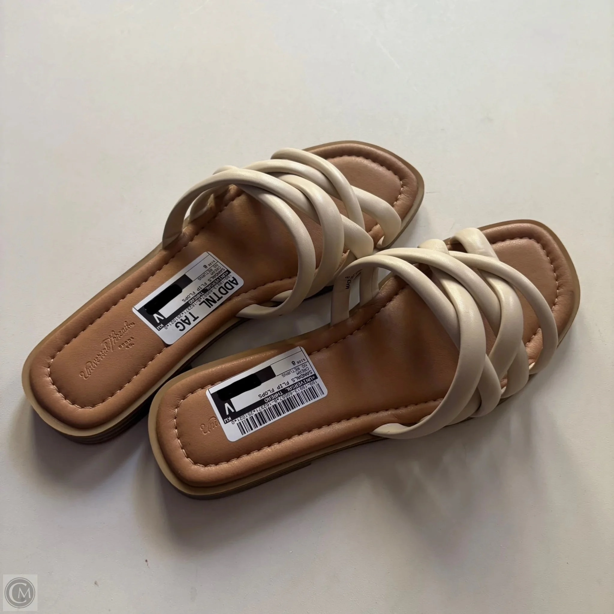 Best Flip Flops High Arches Sandals Flip Flops By Universal Thread In Cream, Size: 8