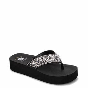 Flip Flops Gold Brigid Black