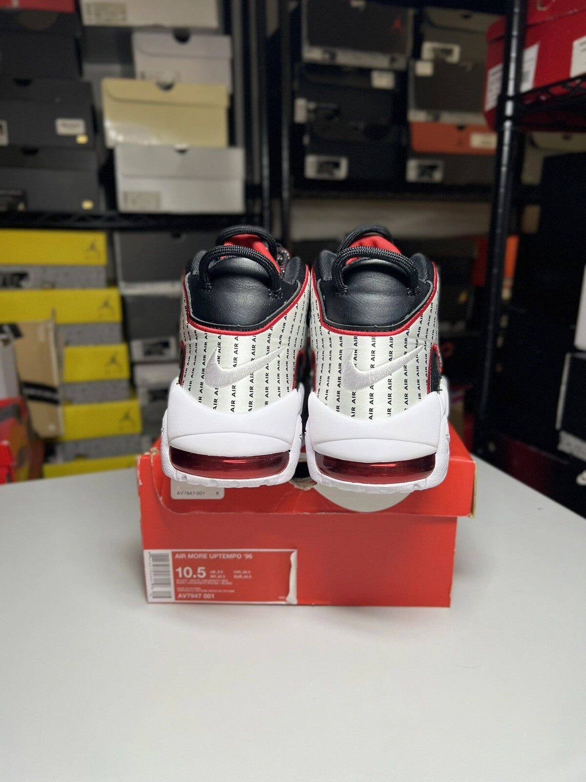 Asics Shoes Extra Wide Nike Air More Uptempo Pinstripe 2018 AV7947-001 Size 10.5