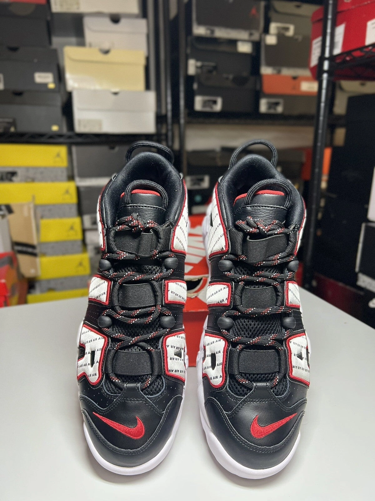 Nike Air More Uptempo Pinstripe 2018 AV7947-001 Size 10.5 Asics Gel Rocket 7 Volleyball Shoe