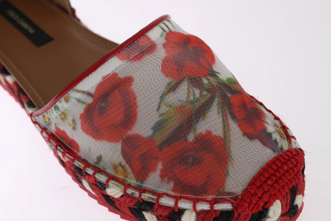 Floral Leather Espadrilles Sandals Sandals Excursions