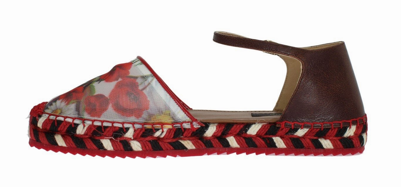 Floral Leather Espadrilles Sandals Sandals Vacations Bahamas