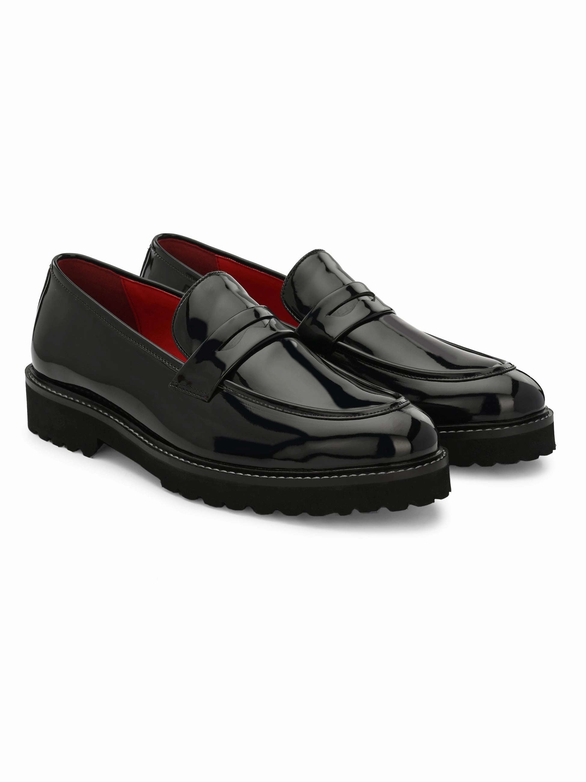 Seoul Black Chunky Loafers Loafers Monolith