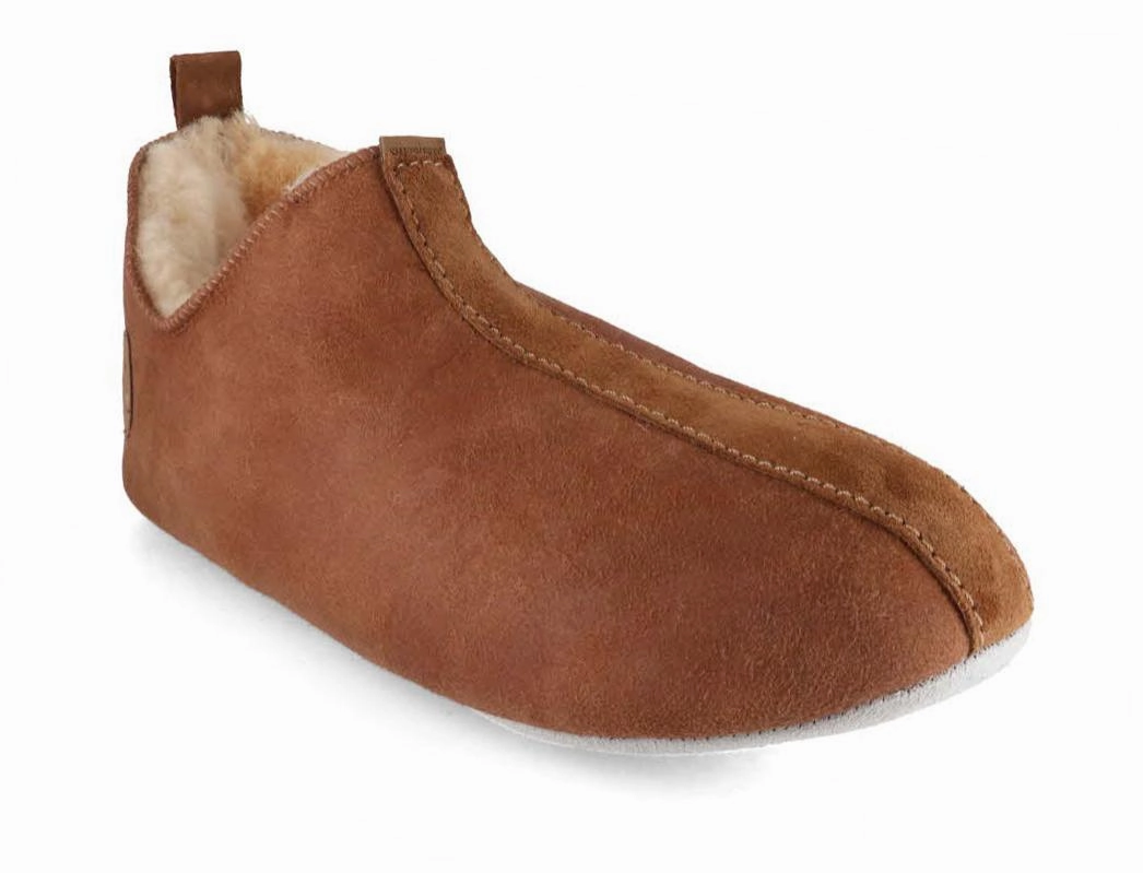 SHEPHERD Men Slippers 'Henrik', antique cognac Pochita Slippers
