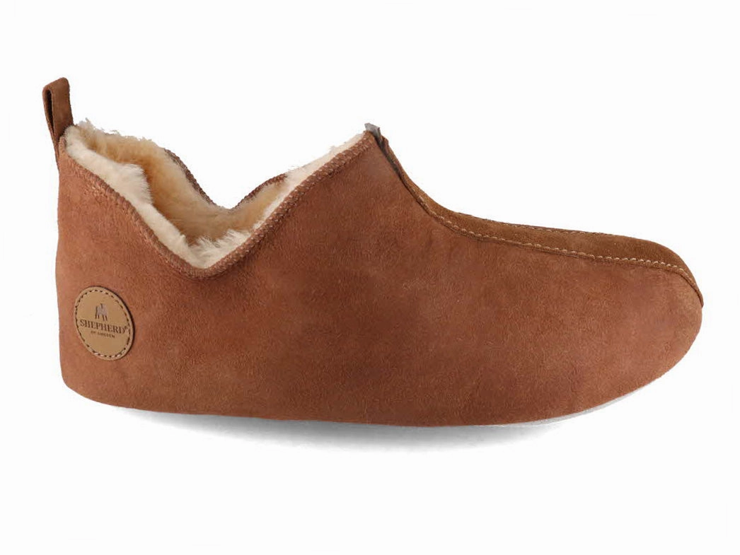 Victorian Slippers SHEPHERD Men Slippers 'Henrik', antique cognac