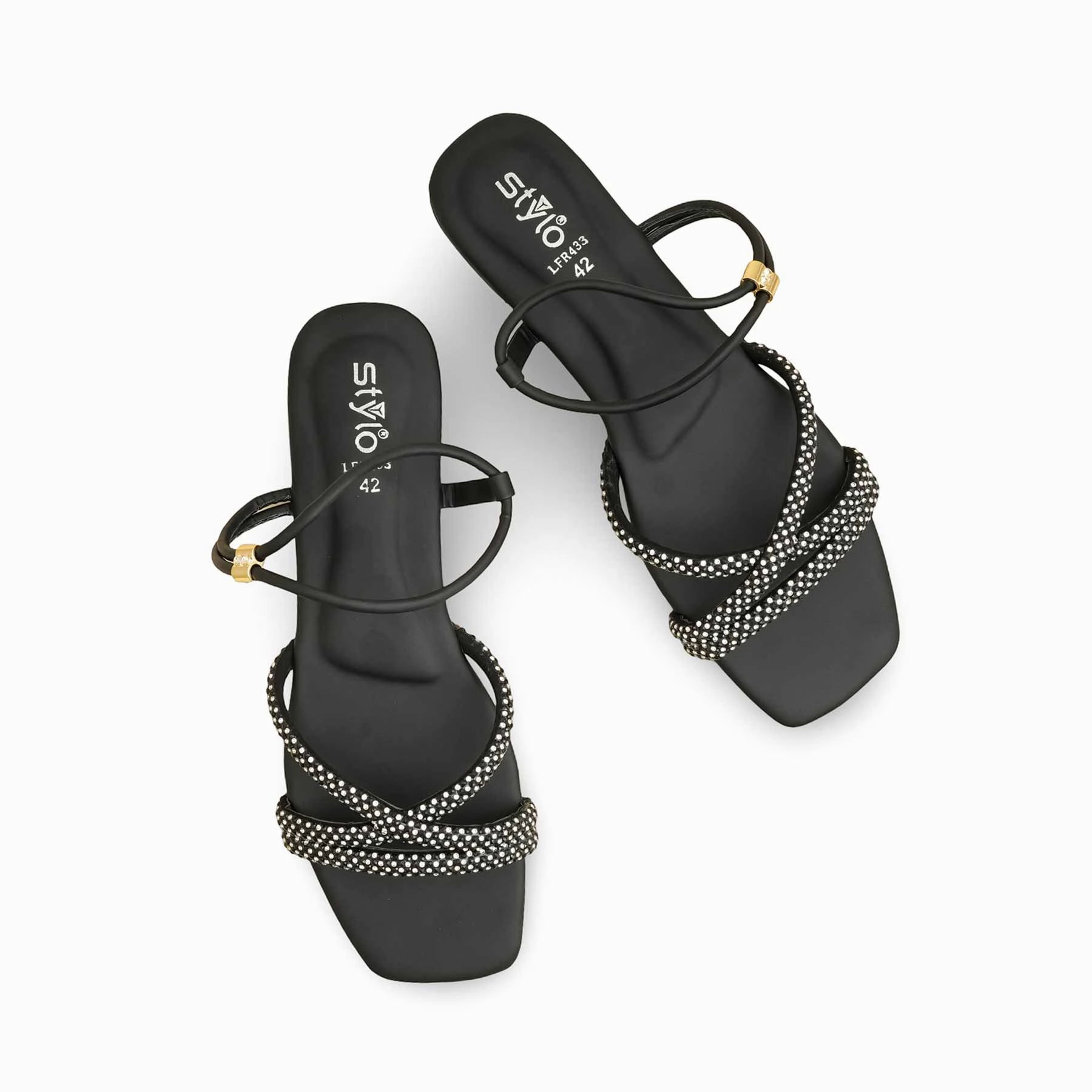 49er Slippers Black Formal Sandal LFR433