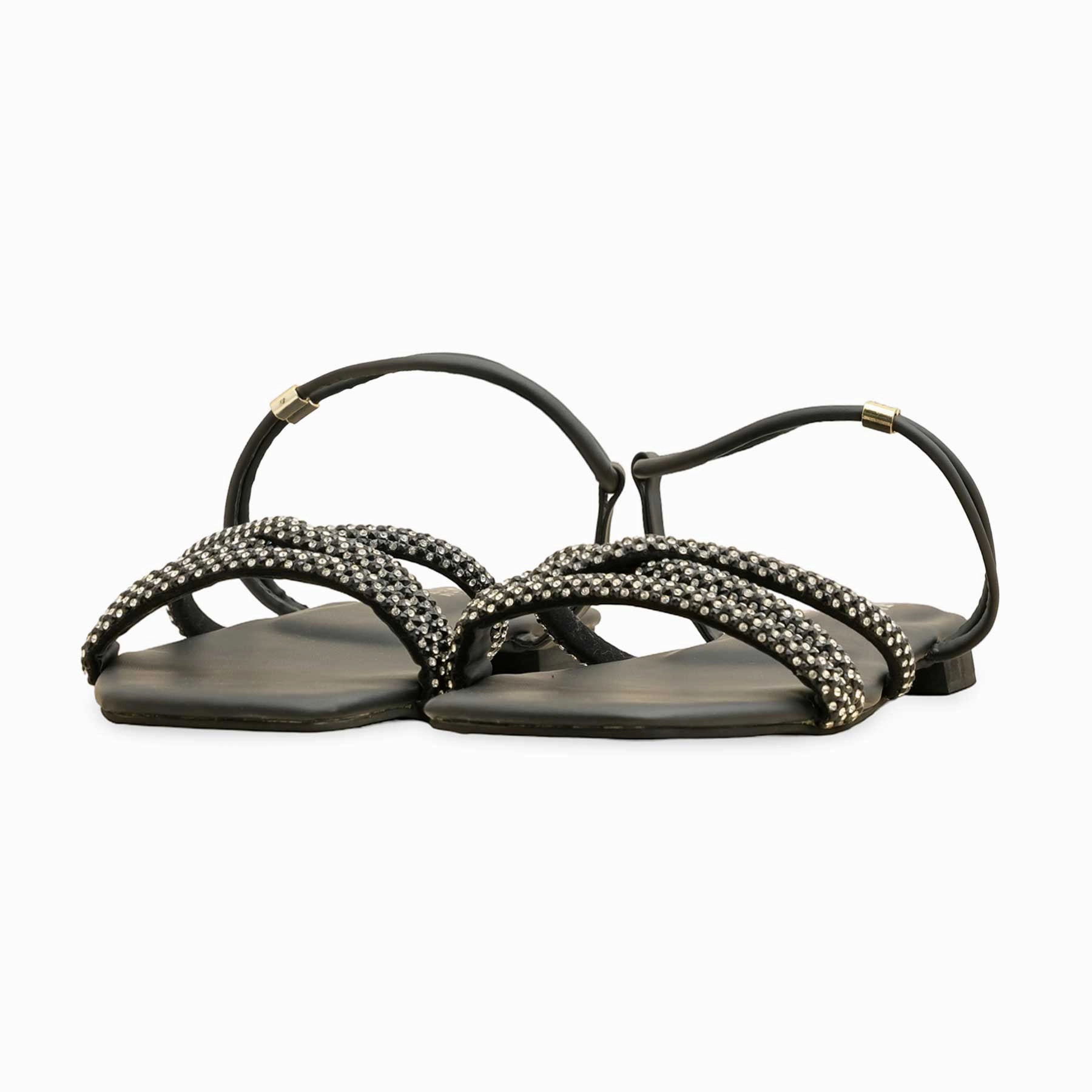 Black Formal Sandal LFR433 Dusting Slippers