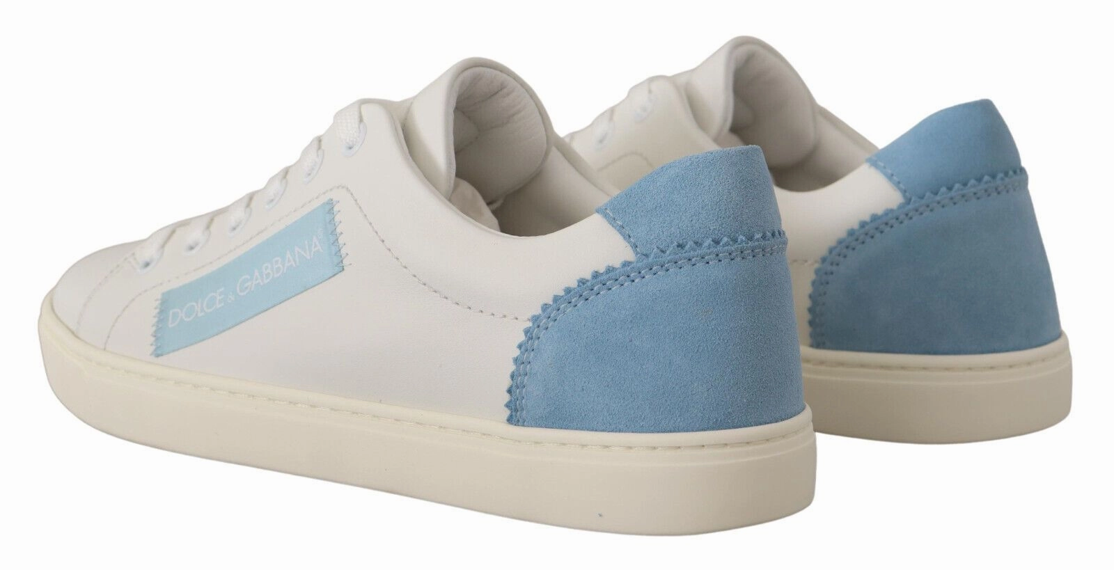 Sneakers For Overpronators White Blue Leather Low Top Sneakers Shoes