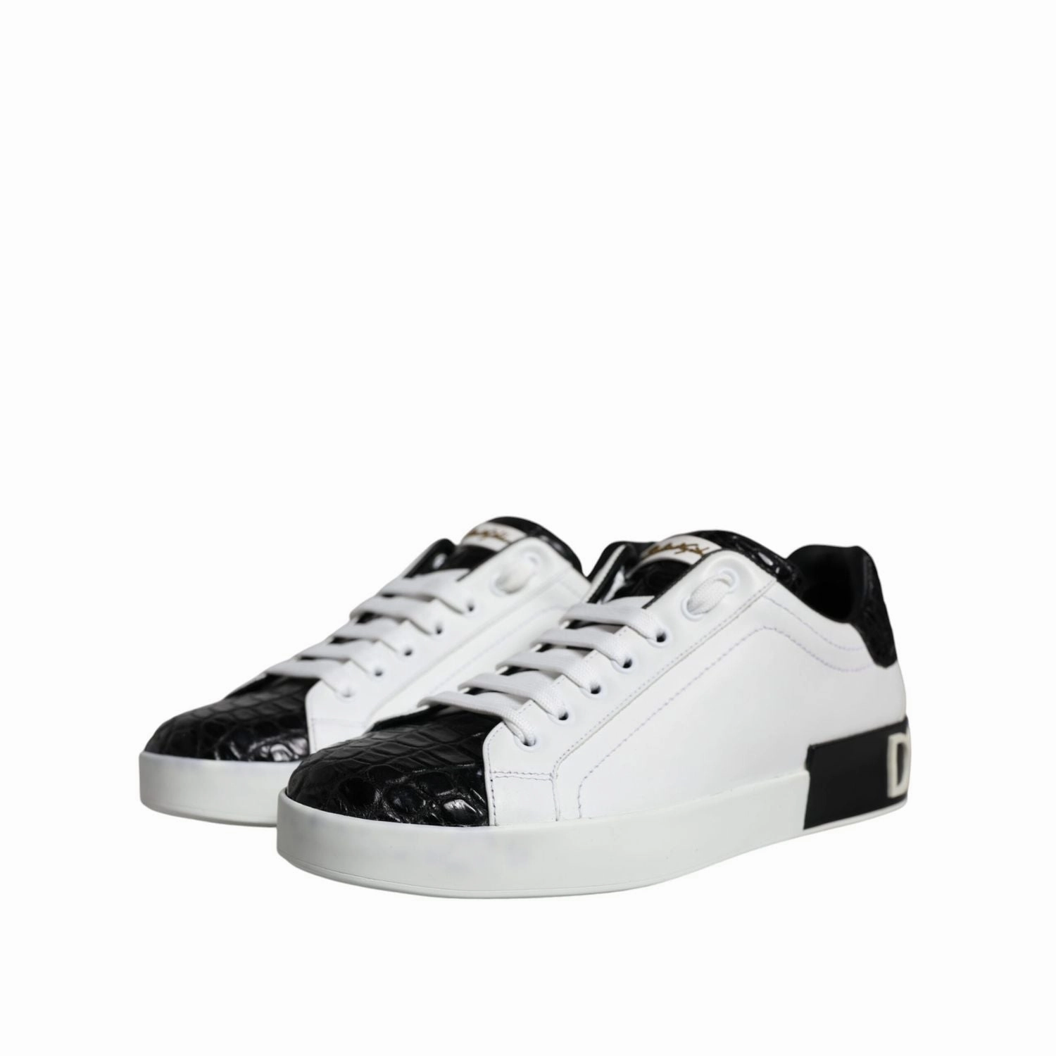 Veja Leather Sneakers Dolce & Gabbana Black Leather Logo Portofino Sneaker Shoes