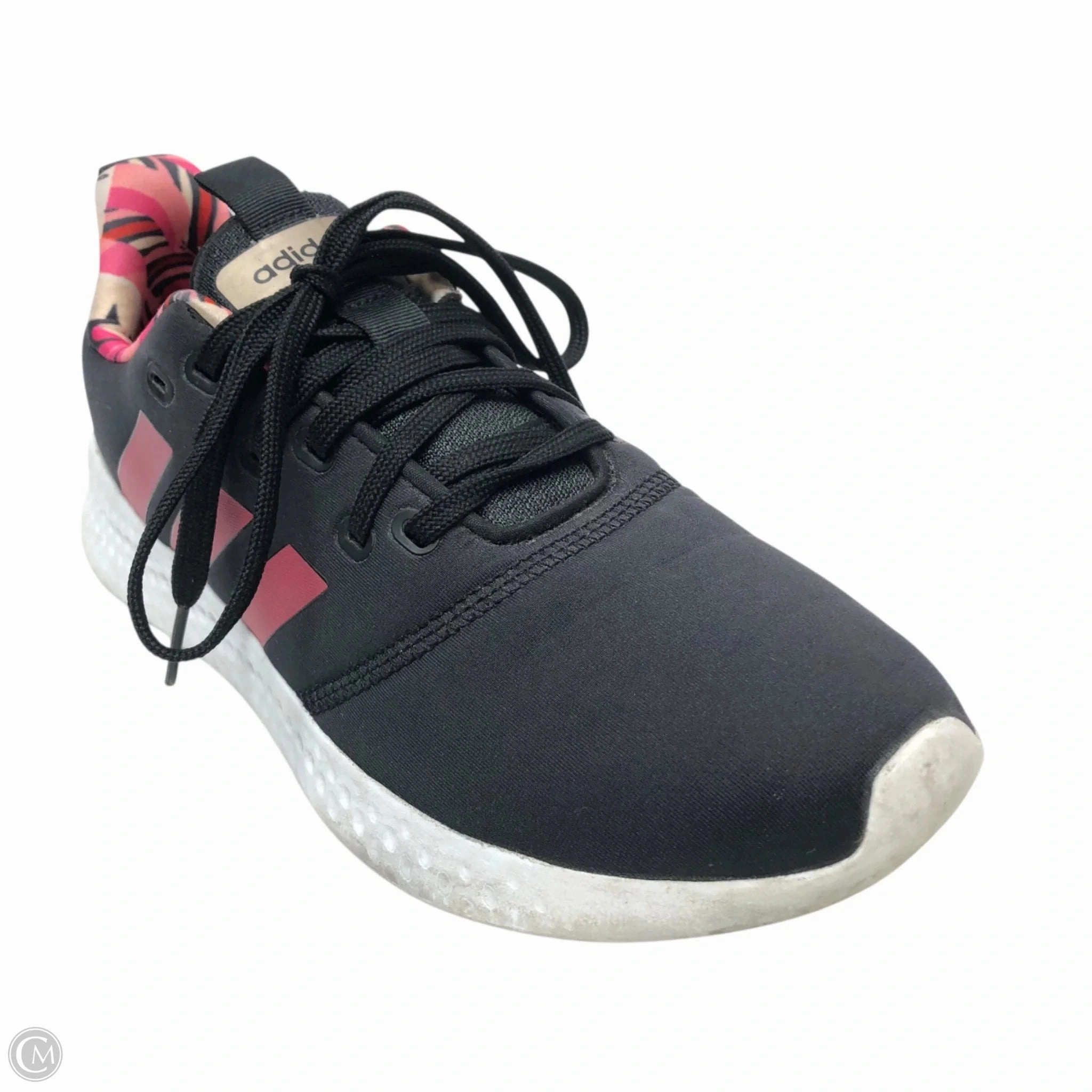 Adidas Running Shoes Cushioning Reviews Shoes Athletic By Adidas In Black & Pink, Size: 9