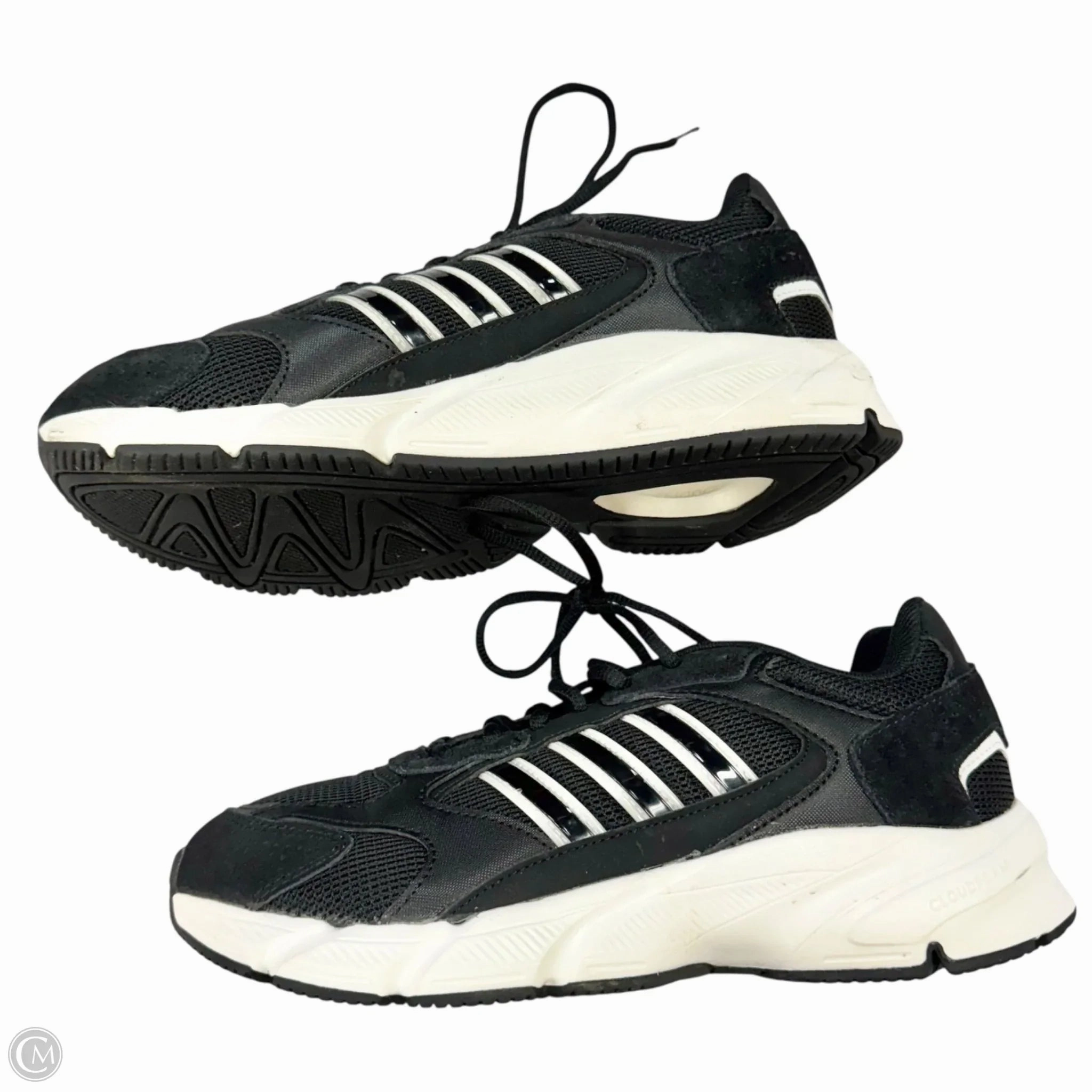 Adidas Galaxy 5 Running Shoes Shoes Athletic By Adidas In Black & White, Size: 9.5