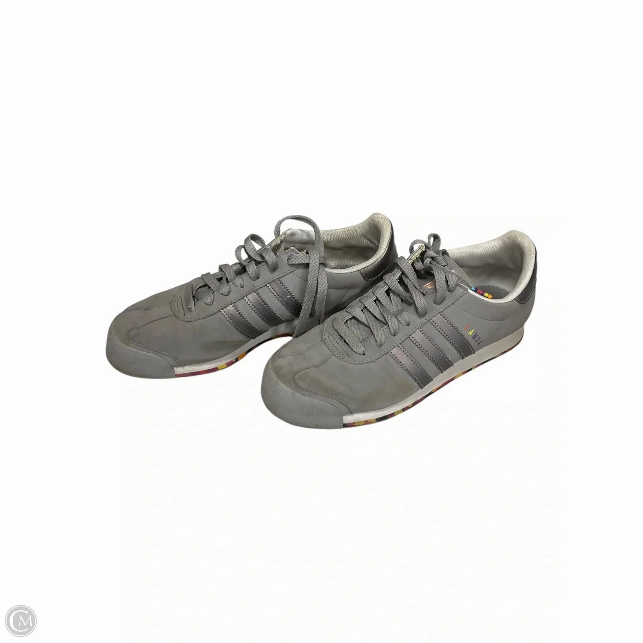 Shoes Athletic By Adidas In Grey, Size: 10 University Of Michigan Adidas Shoes