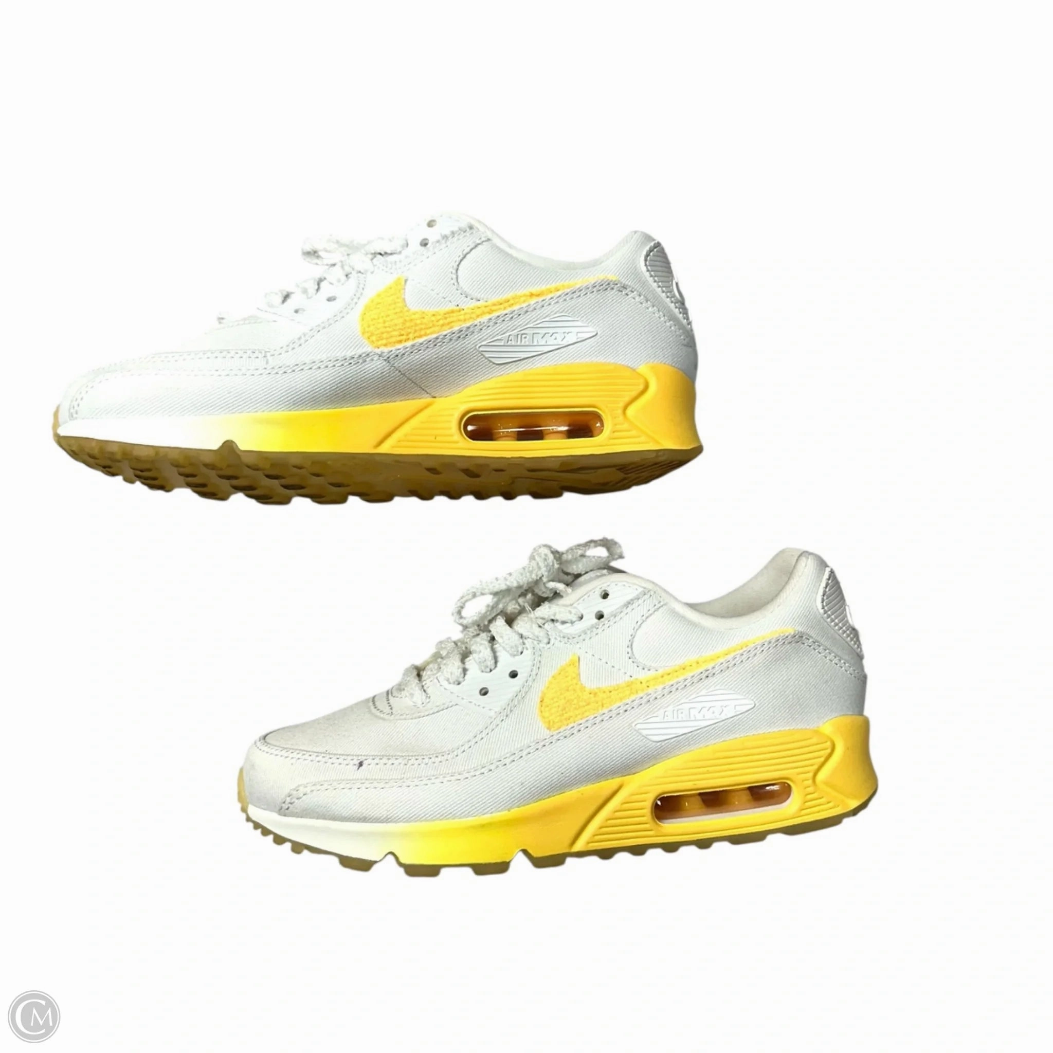 Asics Shoes Flat Sole Shoes Sneakers By Nike In White & Yellow, Size: 7