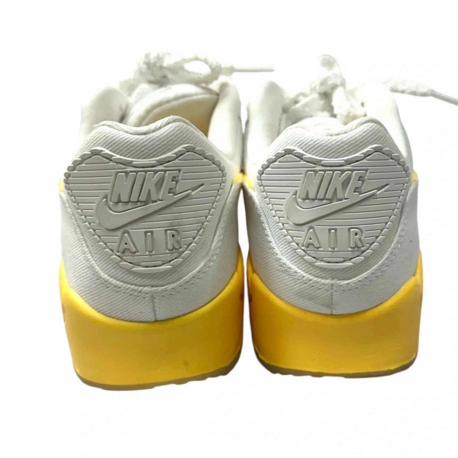Asics Game Ff Tennis Shoes Sneaker Shoes Sneakers By Nike In White & Yellow, Size: 7