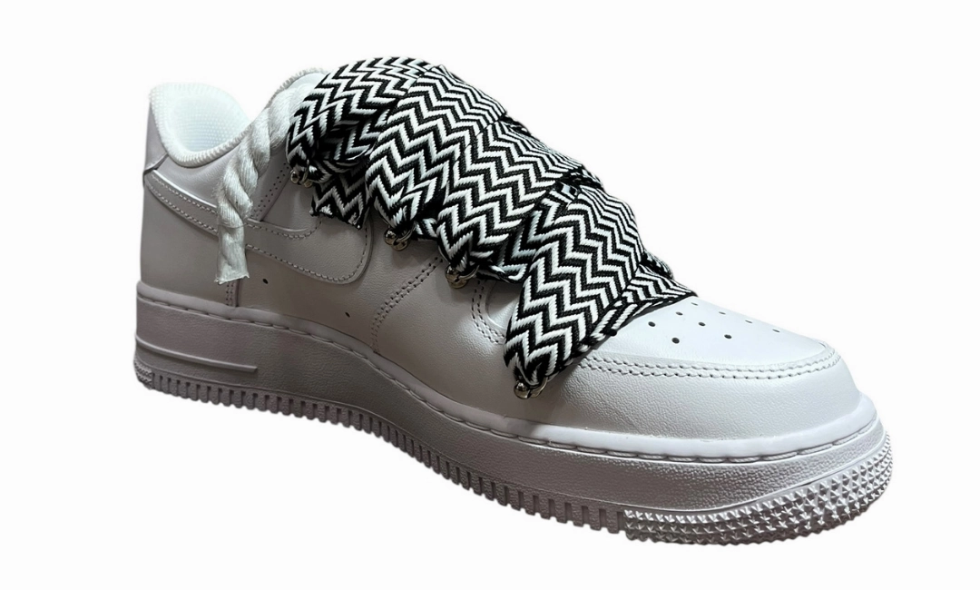 Asics Gel-flux Running Shoe Nike Air Force 1 Double Rope Laces Lanvin White Black