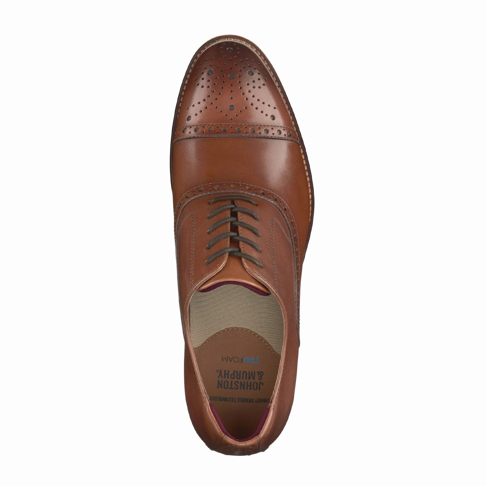 Johnston & Murphy Conard 2.0 Cap Toe Oxford (Men) - Tan Full Grain Air Jordan 2/3 Casual Shoes