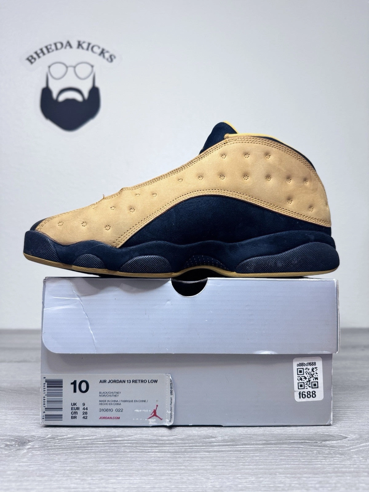 Size 10.5 - Nike Air Jordan 13 Low Retro Chutney (310810022) 2017 Preowned Asics Gel-kayano 29 Platinum Running Shoes