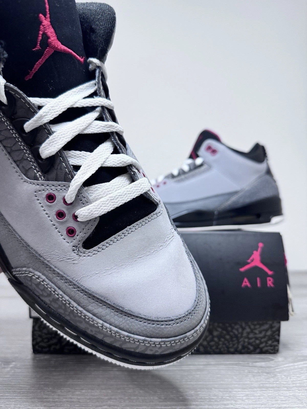 Size 10.5 - Nike Air Jordan 3 Retro Stealth 2011 Preowned 136064-003 Sneakers Best Asics Shoes For Shin Splints