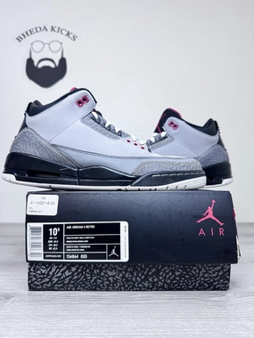 Size 10.5 - Nike Air Jordan 3 Retro Stealth 2011 Preowned 136064-003 Sneakers Asics Gel Ace Golf Shoes