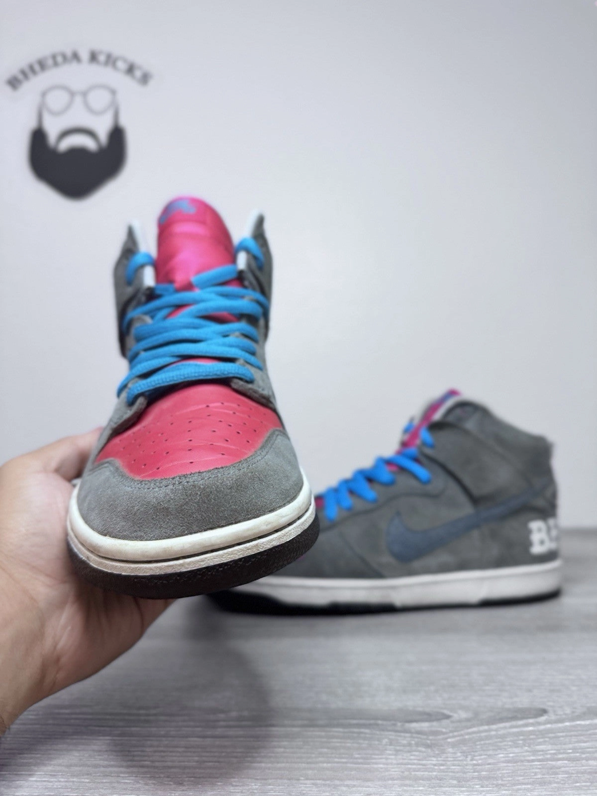 Size 11.5 - Nike Dunk Premium SB High Brain Wreck (313171-007) 2009 Preowned Asics Volleyball Shoes Usa