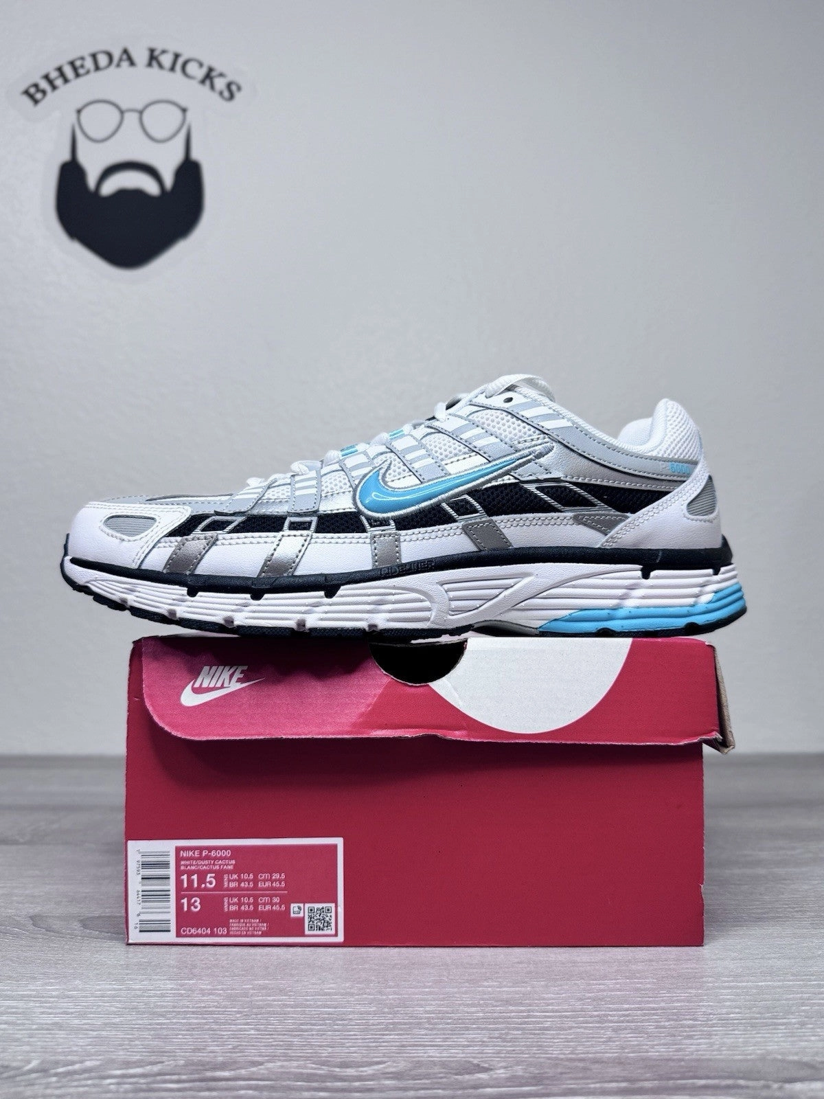 Size 11.5 - Nike P-6000 Dusty Cactus CD6404-103 Preowned Authentic Asics Discus Shoes
