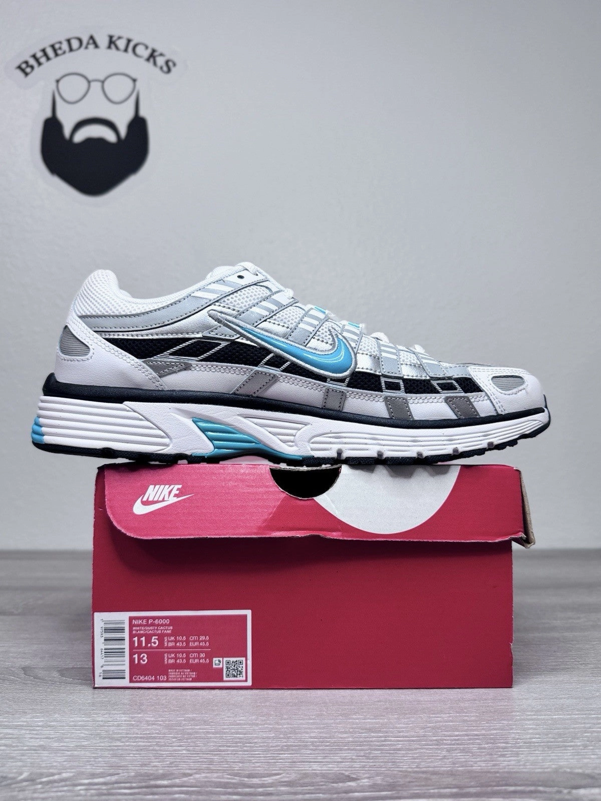 Size 11.5 - Nike P-6000 Dusty Cactus CD6404-103 Preowned Authentic Asics Wrestling Shoes Cael V4 0