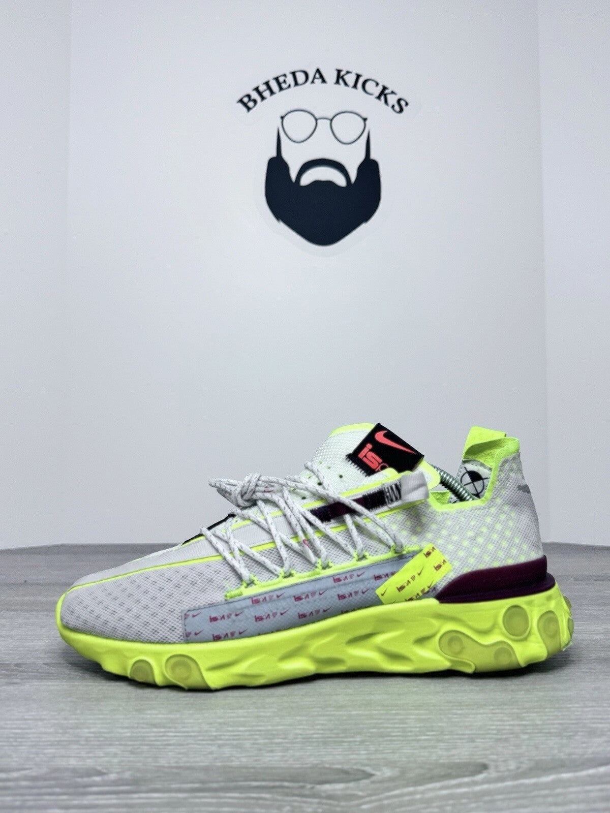 Size 11 - Nike React ISPA Sneakers Platinum Volt Running Shoes CT2692 002 Men's Asics Shoes Gel Kayano 26