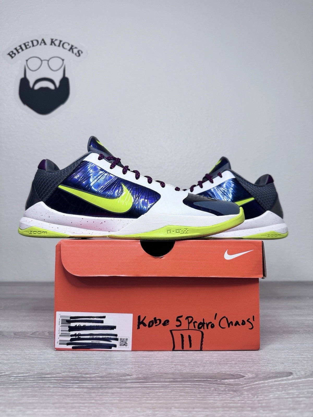 Asics Novablast 3 Running Shoe Size 11 - Nike Zoom Kobe 5 Protro 2020 Chaos CD4991-100 Preowned PADS