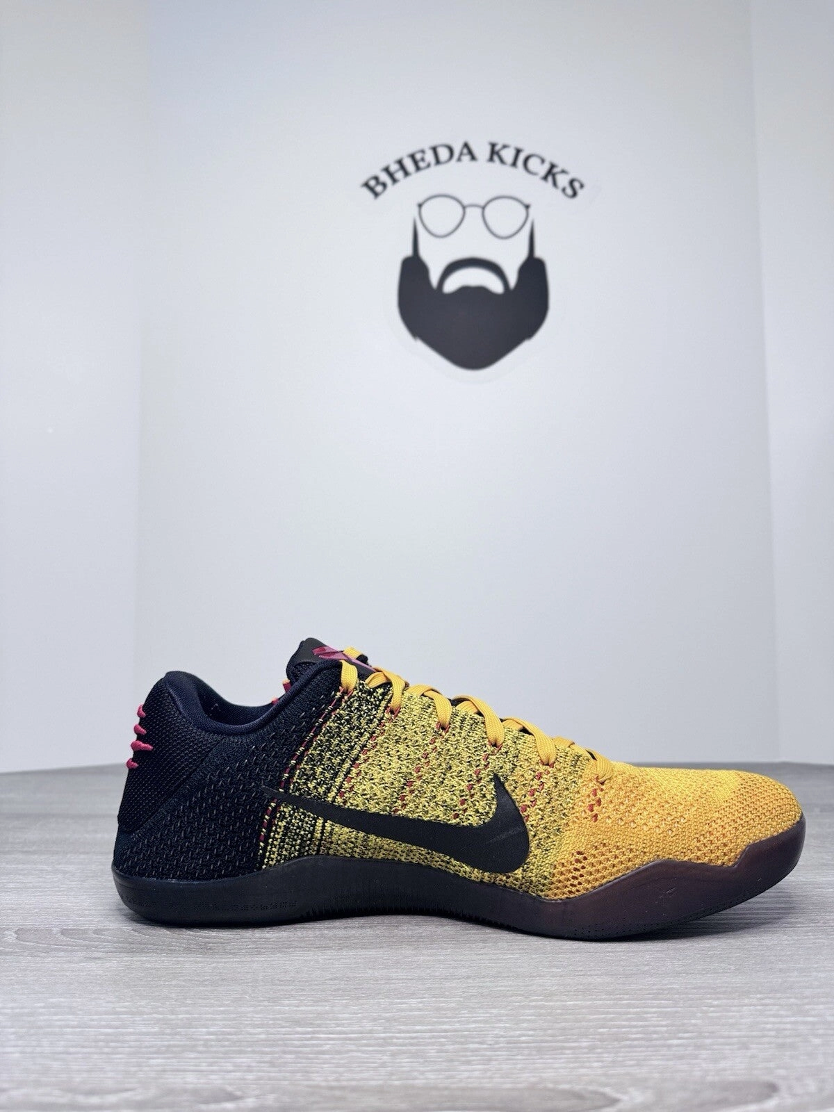 Size 12.5 - Nike Kobe 11 Elite Low Bruce Lee 822675-706 Preowned CLEAN Asics Gel Quantum 180 Running Shoe