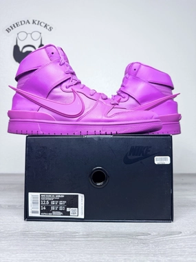 Size 12.5M - 2021 Nike Dunk High Ambush Active Fuchsia CU7544-600 Preowned Asics Walker Shoes