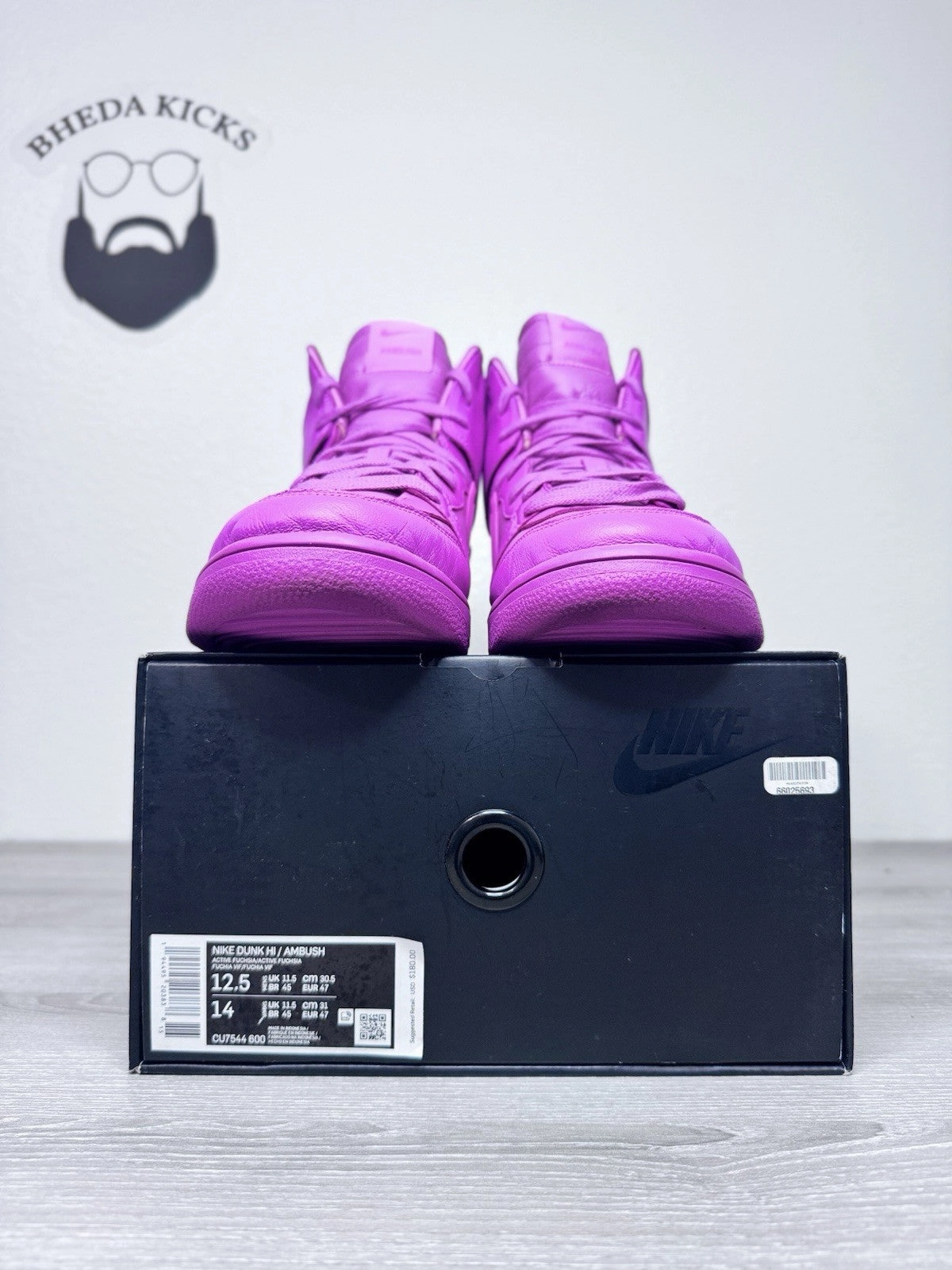 Asics 4e Basketball Shoes Size 12.5M - 2021 Nike Dunk High Ambush Active Fuchsia CU7544-600 Preowned