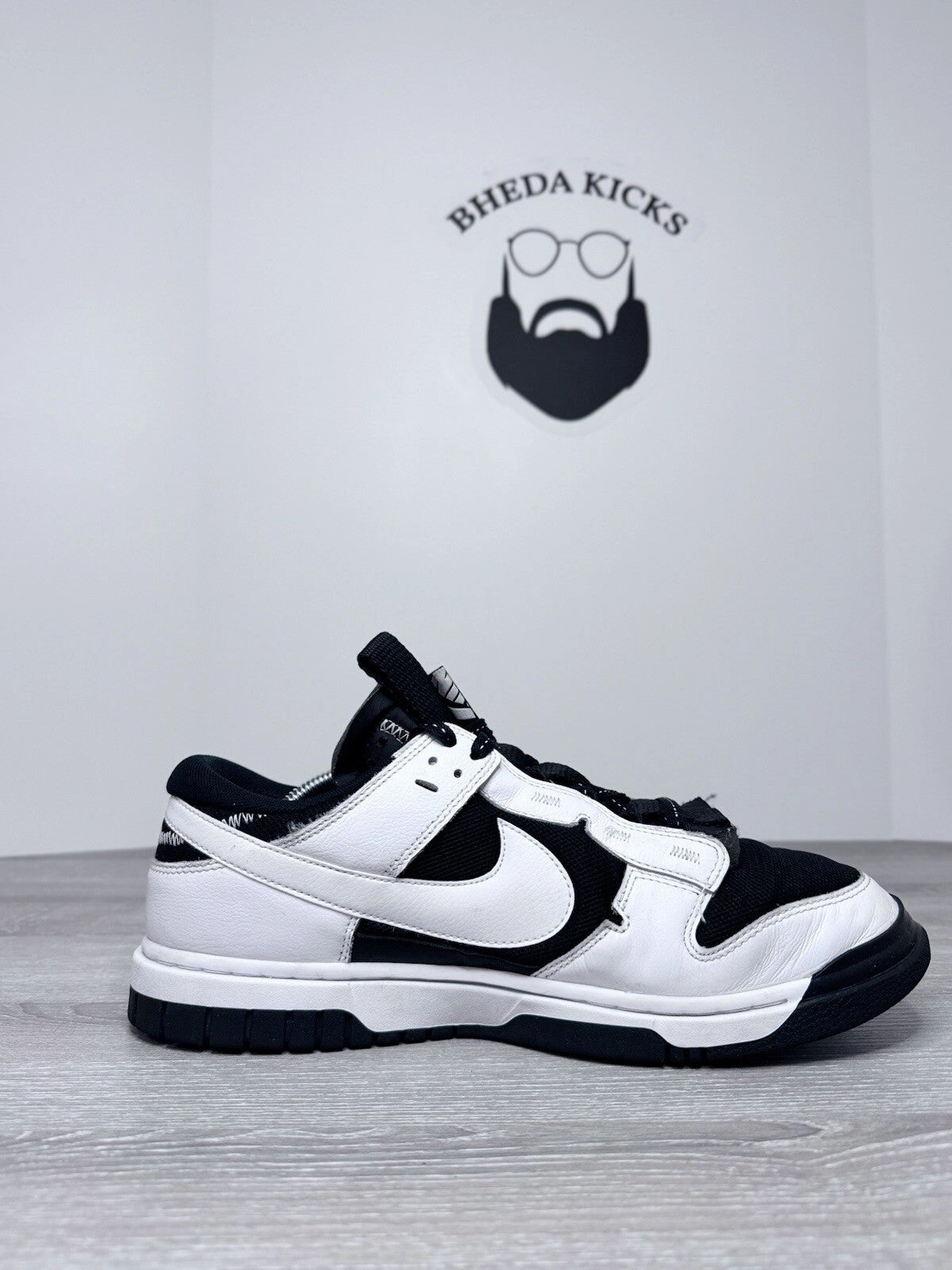 Size 12 - Nike Air Dunk Jumbo 'Reverse Panda' DV0821-002 Preowned Authentic Shoes Similar To Asics Superblast