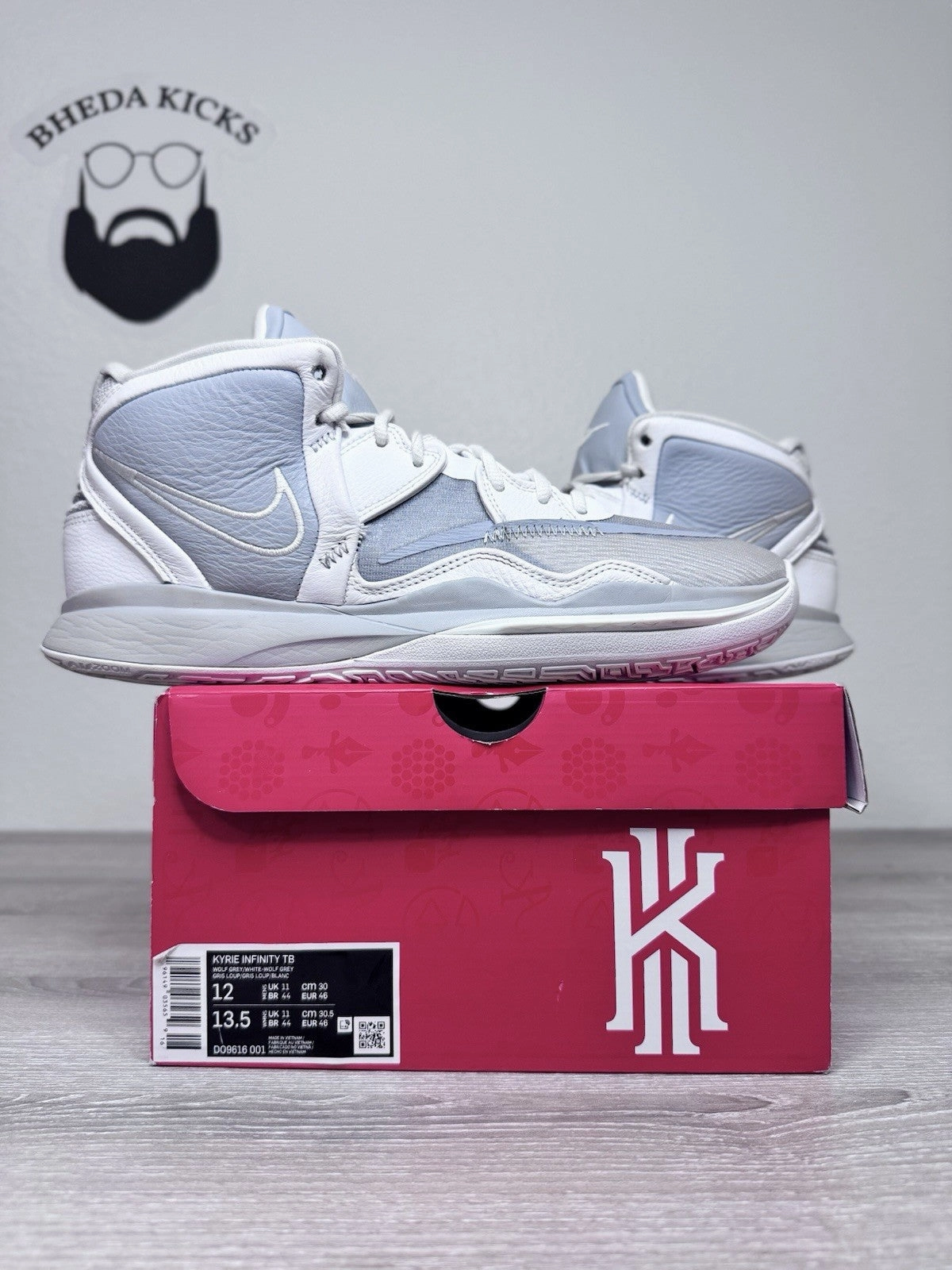 Size 12 - Nike Men's Kyrie Infinity Basketball Black White DO9616-001 Shoes Mexico 66 Asics Shoes