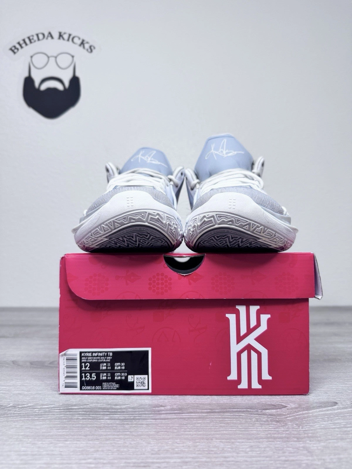 Size 12 - Nike Men's Kyrie Infinity Basketball Black White DO9616-001 Shoes Asics Tiger Gel Lyte Mt Shoes 1191a204