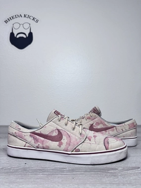 Size 12 - Nike SB Zoom Stefan Janoski Wino Blood Splatter 333824-102 Preowned Asics Mid Top Shoes