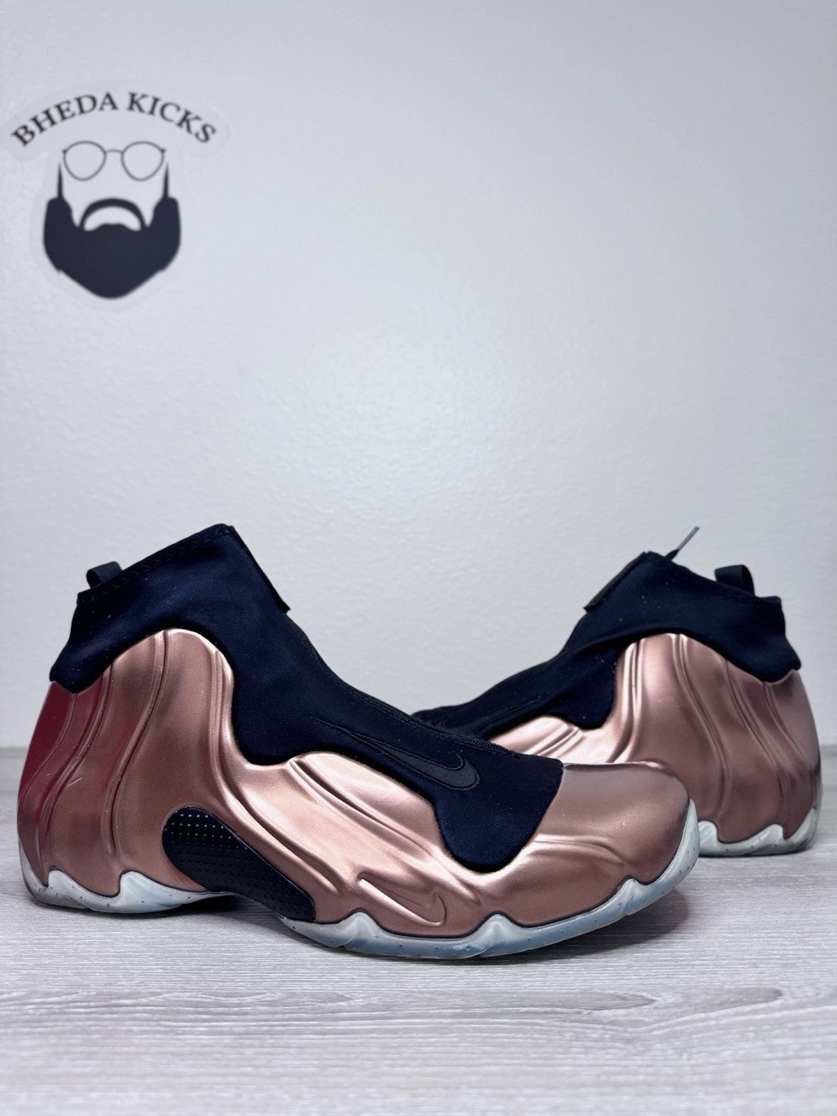 Size 13 - Nike Air Flightposite 2014 Prm Copper 658109-800 Preowned Authentic Asics Speed Tennis Shoes