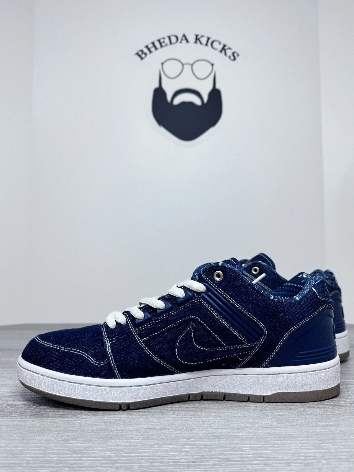 Size 13 - NIKE AIR FORCE 2 Low Rivals Pack West Binary Blue Denim White Gum Asics Gel Rocket 6 Volleyball Shoe